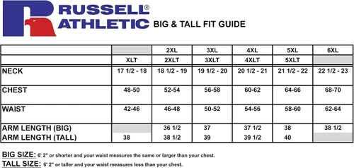 Miniatura 6 de Russell Athletic Big and Tall Sweatpants for Men Fleece Open Bottom Sweatpants