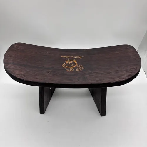 Miniatura 11 de Monk & Llama Banco de meditación – Taburete plegable y ergonómico de bambú – Perfecto banco Seiza silla de meditación para oración y viajes – Gris