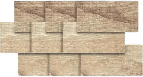 Miniatura 4 de 9pieces Adhesive Tile Stickers for Kitchen Backsplash and Home Decoration Water Resistant PVC Wood Grained Designing
