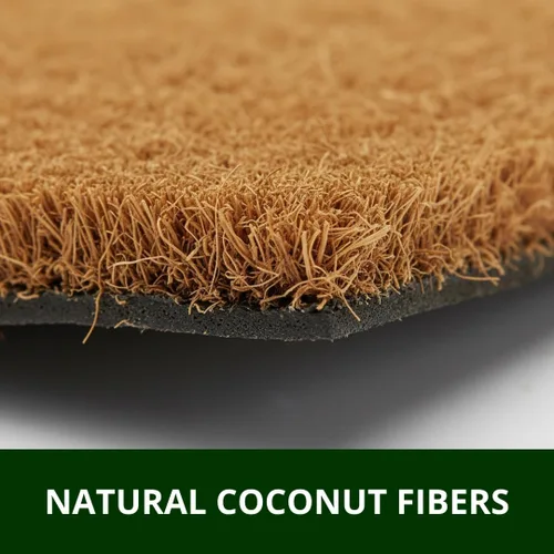 Miniatura 5 de Ecomills Tapete de fibra de coco de coco, 36 x 96 pulgadas (3 x 8 pies), tapete de fibra de coco natural de 0.5 pulgadas de grosor con respaldo