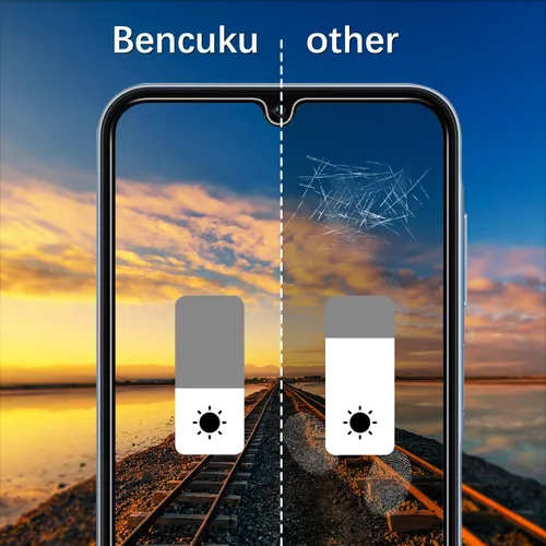 Miniatura 4 de (Paquete de 2 protectores de pantalla de privacidad para Samsung Galaxy A15 5G y Galaxy A15 de 6.5 pulgadas, vidrio templado antiespía, sin