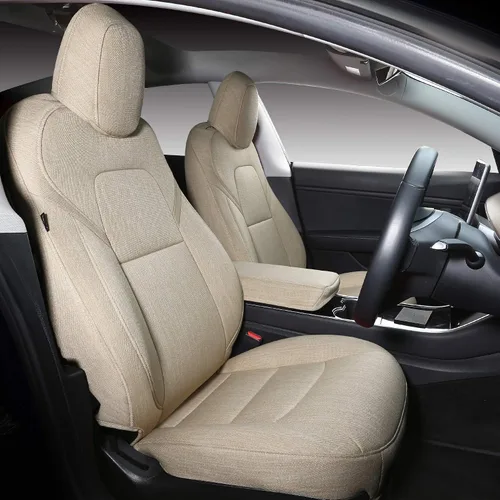 Miniatura 18 de Funda INCH EMPIRE para asiento de coche, ajuste personalizado para Tesla Model 3, protector de cojín de asiento de cuero sintético para 2017 2018