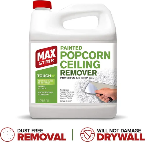 Miniatura 7 de Max Strip Removedor de techo de palomitas de maíz pintado de fuerza profesional, 1 galón, sin cloruro de metileno, sin NMP, potente fórmula de gel