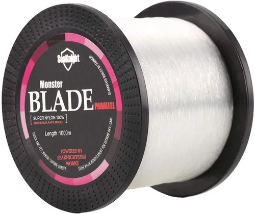 Línea de pesca monofilamento SeaKnight Blade, 547 yardas/1094 yardas de material japonés, alta resistencia a la abrasión, baja ductilidad y memoria,