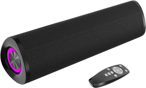 Barra de Sonido, Sistema de Sonido Envolvente para TV – Barra de Sonido para Smart TV, Audio de Cine en Casa 3D, Efectos de Iluminación RGB