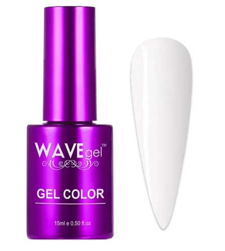 Miniatura 2 de WAVEGEL - Juego dúo de gel y esmalte de uñas a juego - Colección Simplicity - #P109 Blizzard I 0.5 onzas