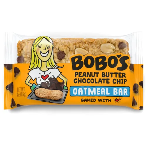 Miniatura 13 de Barritas de avena con plátano y chispas de chocolate de Bobo's, sin gluten, sin OMG, de avena integral, paquete de 12 Barritas de aperitivo Para