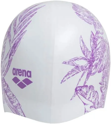 Miniatura 2 de Gorro de natación de silicona moldeado Arena Sirene para mujeres, súper elástico y duradero, gorro de baño para cabello largo, ajuste ajustado