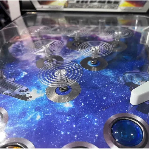 Miniatura 5 de Pinball Machine Retro Arcade Machine Mini juego de arcade de mesa electrónico Super Marble Game con luces anotadoras música