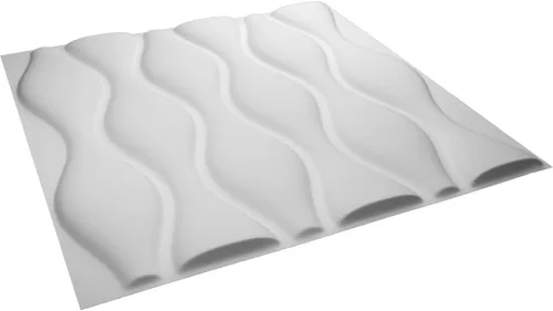 Miniatura 6 de Ekena Millwork WP20X20AIWH 19 5/8 pulgadas de ancho x 19 5/8 pulgadas de alto Ariel EnduraWall Decorativo 3D Panel de pared cubre 2.67 pies cuadrados