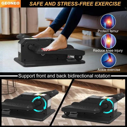 Miniatura 6 de Under Desk Elliptical Machine, Electric Elliptical Leg Exerciser for Senior, Quiet and Compact Electric Seated Pedal Exerciser for Home with