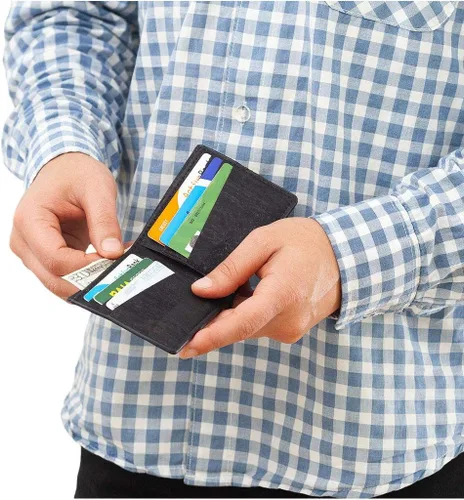 Miniatura 3 de Corkor Billetera plegable para hombre, delgada