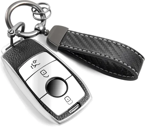 Miniatura 34 de para Cadillac - Funda para llavero con cuerda trenzada metálica, funda suave mejorada para 2020 en adelante CT4 CT5 CT6 XTS XT4 XT5 ATS, etc.