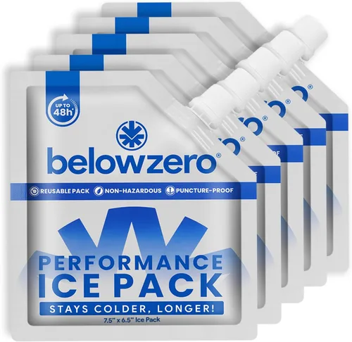 Below Zero Paquetes de hielo reutilizables para enfriadores – Bloques de hielo más fríos de larga duración, paquetes de congelador a prueba de fugas