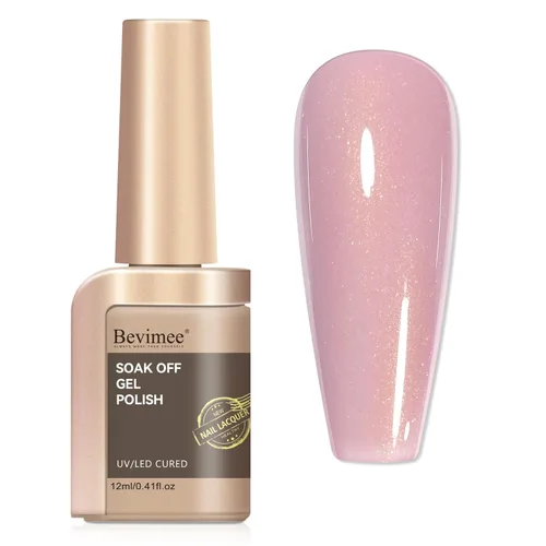 Miniatura 37 de Esmalte de uñas de secado rápido, color rosa, esmalte de uñas transparente, esmalte de uñas de secado rápido regular, a granel, sin gel, de larga
