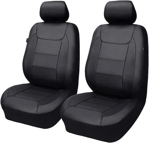 Miniatura 30 de Fundas para asientos de coche Flying Banner, protectoras, impermeables, de cuero sintético con fibra de carbono para asientos delanteros y traseros