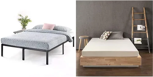 Miniatura 3 de Best Price Mattress - Base de cama metálica de 14 pulgadas, base de colchón con listones de acero de alta resistencia (no requiere somier) y colchón
