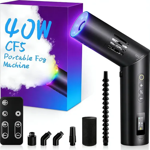 Miniatura 20 de Máquina de niebla portátil COLBOR CF3, mini máquina de humo manual para fotografía con control remoto, pequeño difusor de neblina con protección