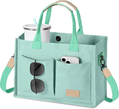 Miniatura 13 de GASSDA Canvas Tote Bag for Women Crossbody Work Purse with Pockets Top Handle Handbag Satchel Bags for Travel Nurse Teacher