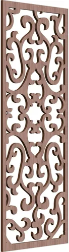 Miniatura 77 de Smithfield Paneles de pared decorativos de madera con calado, 13 3/8 pulgadas de ancho x 34 3/8 pulgadas de alto x 3/8 de alto, roble rojo rojo