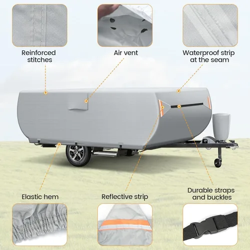 Miniatura 5 de Cubiertas para caravanas y remolques (SV1-Pop Up Camper, 8-10 pies grandes)