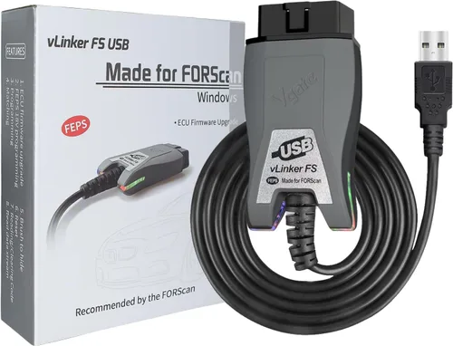 VGATE vLinker FS USB FORScan OBD2 Adaptador para interruptor automático HS/MS-CAN, cable OBD2 USB FORScan adaptador lectores de código y