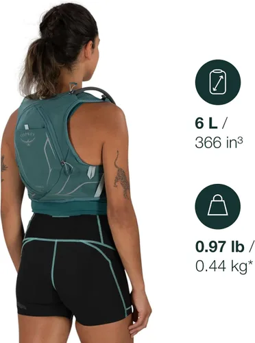 Miniatura 2 de Osprey Dyna 6L - Chaleco de hidratación para correr para mujer con depósito hidráulico