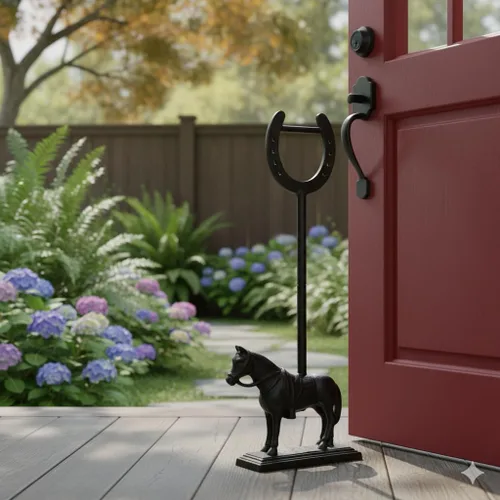 Miniatura 3 de Tope de puerta de caballo y herradura