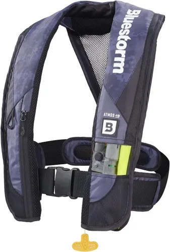 Miniatura 7 de BLUESTORM Atmos 40 Chaleco salvavidas inflable automático y manual para adultos Chaleco salvavidas aprobado por la Guardia Costera de los Estados