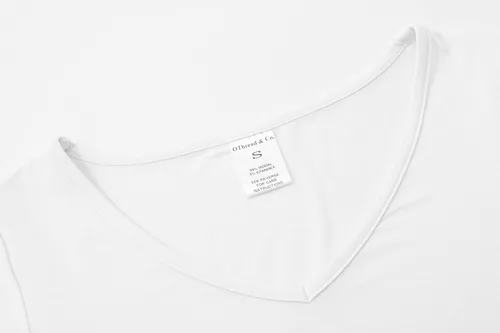 Miniatura 7 de OThread & Co. Camiseta de manga larga con cuello en V, para mujer, con capa básica, de licra
