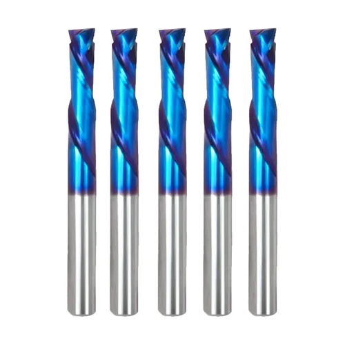 Miniatura 6 de Ruhi - Broca de enrutador en espiral Upcut de 3 flautas de 1/4 pulgadas, diámetro de corte de 1/8 pulgadas, CL, carburo sólido OVL de 2-1/2 pulgadas