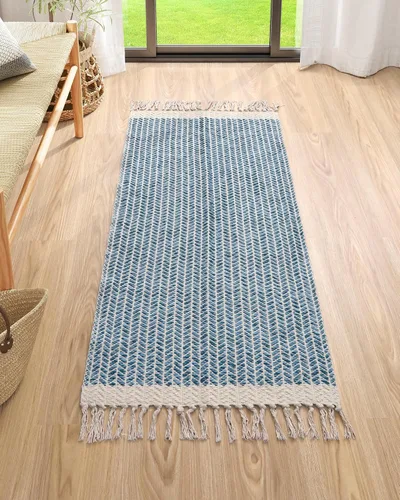 Miniatura 40 de Lahome Alfombras de baño bohemias, alfombra pequeña de 2 x 3 pies, alfombra ligera para entrada, alfombra de algodón tejida con borlas, alfombra