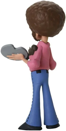 Miniatura 3 de NECA Bob Ross - Figura de acción a escala de 6 pulgadas - Toony Classics Bob Ross con Peapod