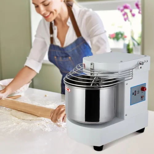 Miniatura 7 de Mezclador comercial de alimentos de 10.5 cuartos Máquina amasadora de masa de doble rotación de 650 W con temporizador de pantalla táctil Tazón