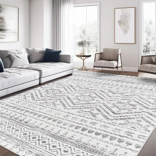 Miniatura 31 de Miukiki Alfombra marroquí lavable de 2 x 3 pies para sala de estar, antideslizante, plegable, grande y suave, para comedor y dormitorio