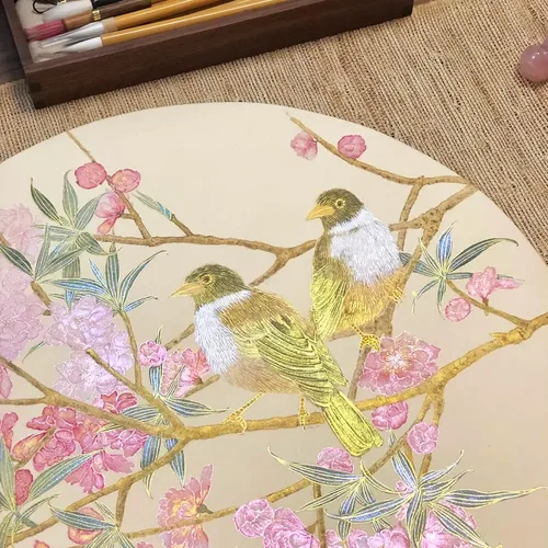 Miniatura 7 de Mini Juego de Caja de Lata de Viaje de Pintura de Acuarela de Artista Portátil Hecha a Mano con 6 Medias Bandejas Sólidas con Purpurina Nacarada