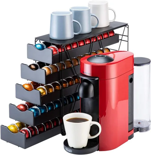 Miniatura 11 de FlagShip Soporte para cápsulas Nespresso Vertuo (4 niveles (capacidad de 80 cápsulas)