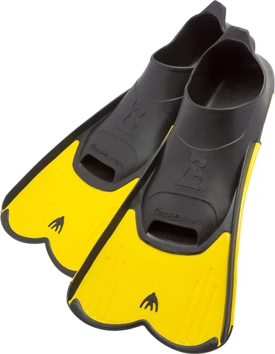 Miniatura 4 de Cressi - Aletas cortas de bolsillo para pies completos para nadar o entrenar en la piscina y en el mar Ligero: Made in Italy Azul