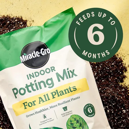 Miniatura 4 de Miracle-Gro Mezcla para Macetas de Interior, Mezclada para una Variedad de Plantas de Casa, Alimenta hasta por 6 Meses, 16 qt.