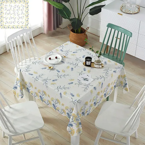 Miniatura 11 de Mantel rectangular impermeable con hojas de eucalipto de otoño, 52 x 70 pulgadas, mantel otoñal, rústico, girasol, acuarela, botánico, a prueba