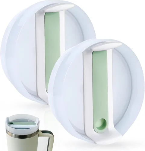 Tapas de vaso de 40 onzas aptas para vaso Stanley, tapas de repuesto para vaso de viaje Stanley Adventure Quencher de 40 onzas, a prueba de derrames