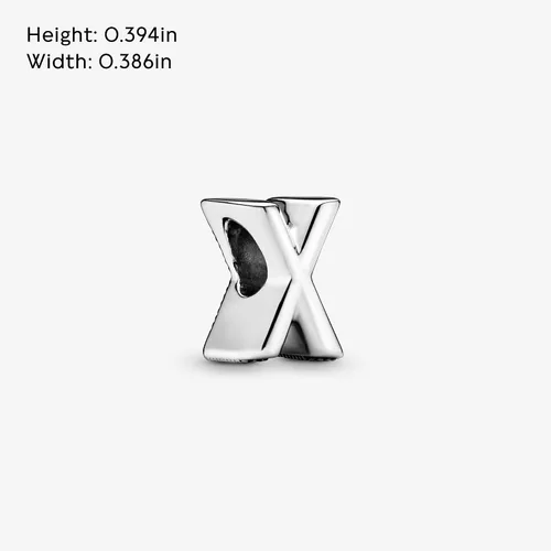 Miniatura 103 de Colgante de plata de ley 925 con letra PANDORA