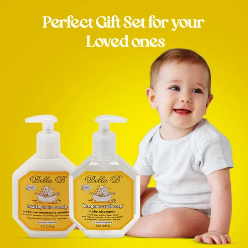Miniatura 7 de BELLA B Bundle Bee Gone Cradle Cap Champú y cabello saludable para el cuero cabelludo Cradle Cap Tratamiento y acondicionador de 8 onzas, kit