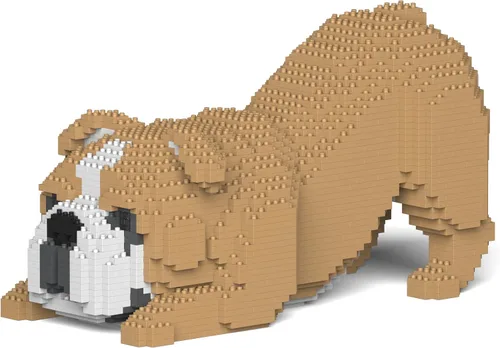 Miniatura 7 de JEKCA Bulldog inglés 4 en 1 paquete 01S-M04 Bloques de construcción de plástico para perros Edad 14 +