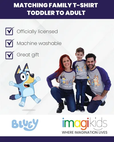 Miniatura 5 de Bluey Bingo Mom Dad - Camiseta familiar a juego para niños pequeños y adultos