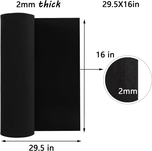 Miniatura 2 de AMZQNART Espuma EVA de 0.079 in, espuma de cosplay de 16 x 29.5 pulgadas, color blanco, alta densidad 198.4 lbs/m³, para proyectos de manualidades