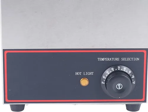Miniatura 5 de Calentador de alimentos Bain Marie de grado comercial, 1 olla redonda, calentador de alimentos de acero inoxidable, mesa de vapor para catering