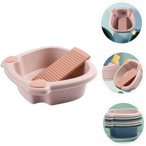 Miniatura 4 de Healeved Tabla de lavado para lavadero a mano, diseño de ahorro de espacio para dormitorio y hogar