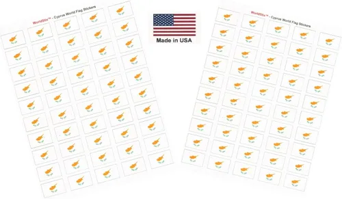 Miniatura 271 de 100 calcomanías de la bandera de Alaska; 1.5" x 1" hechas en Estados Unidos, calcomanías autoadhesivas de la bandera del estado para álbumes