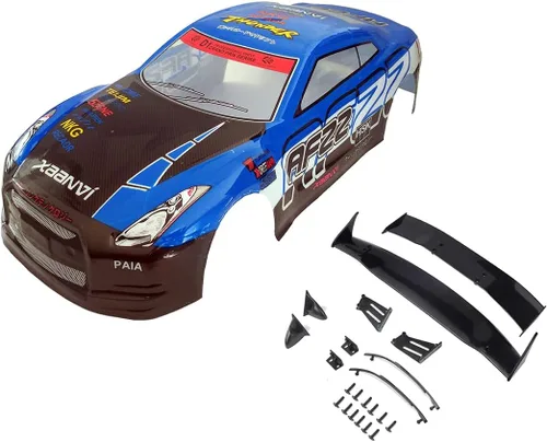Miniatura 12 de 1/10 Escala RC pintada precortada Drift Racing Touring Onroad Carrocería de coche Ancho 7.480 in con accesorios de espejo retrovisor (AE86)